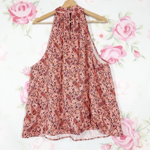 NEW Boden Floral Paisley Halter Sleeveles Blouse Top 20 22 - Picture 4 of 8